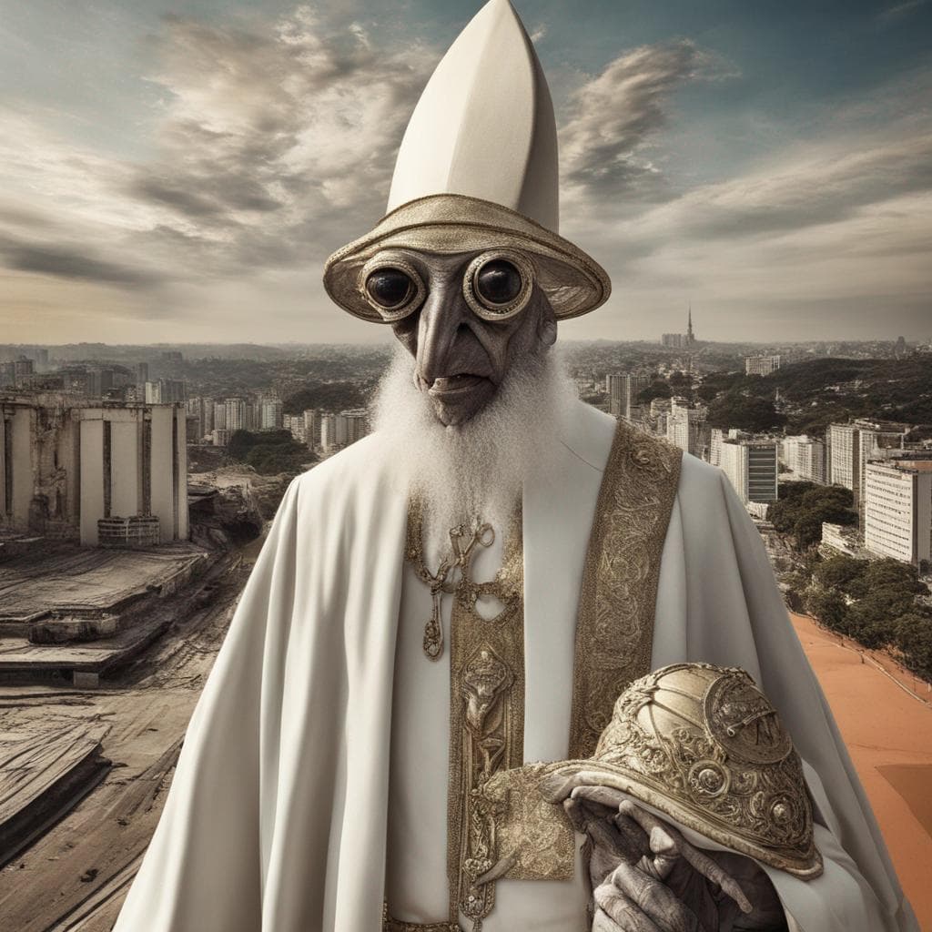 The pope but he's an alien