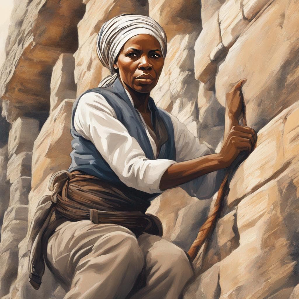 Harriet Tubman but she's a rock climber